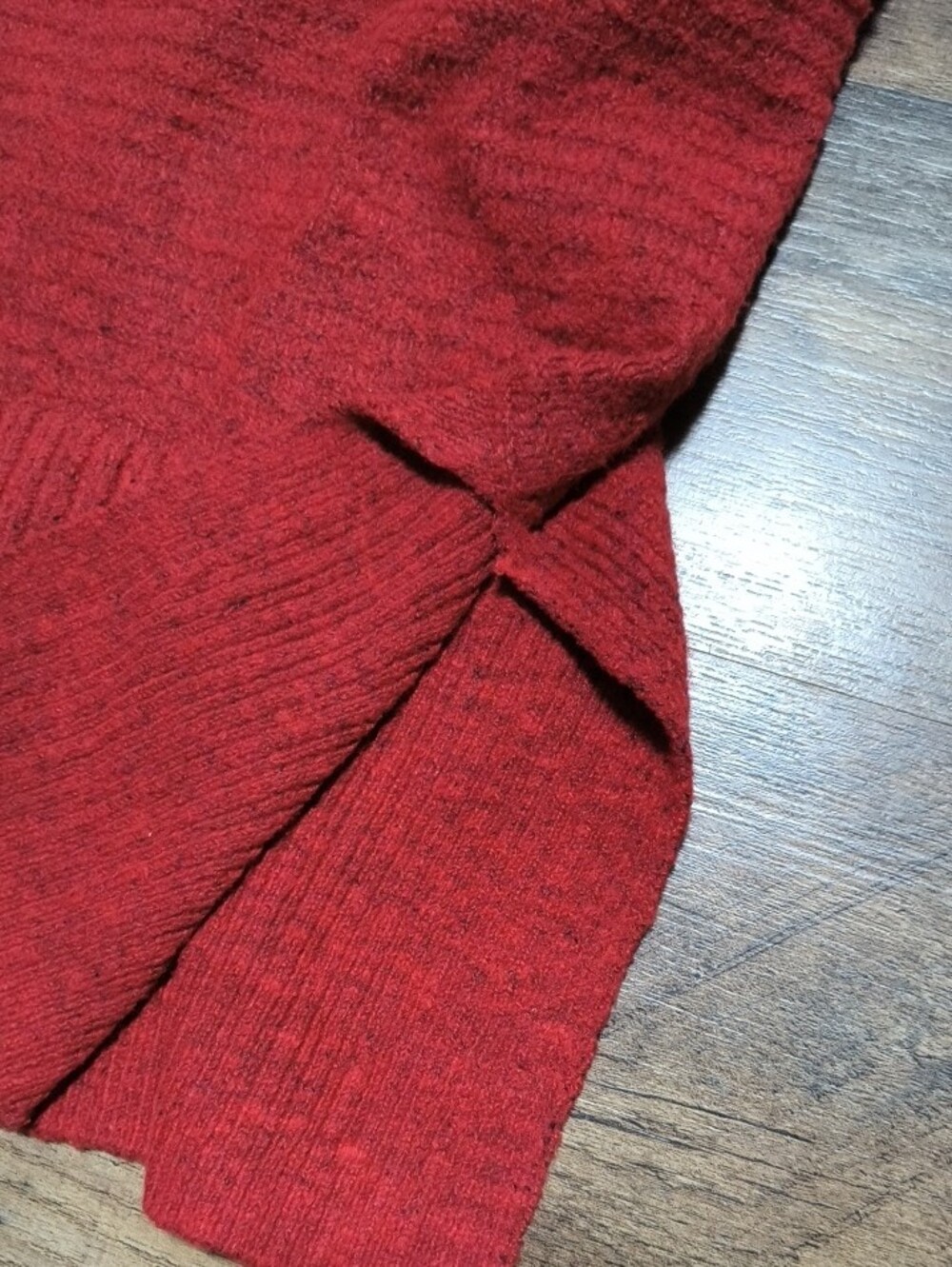 Time and Tru Red Cowlneck Sweater - Picture 3 of 4